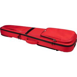 GATOR G-Icon Softcase para Bajo Eléctrico Edición Limitada Rojo - Funda de Nailon para Bajo Eléctrico Medidas 1244.6 x 368.3 x 76.2 mm