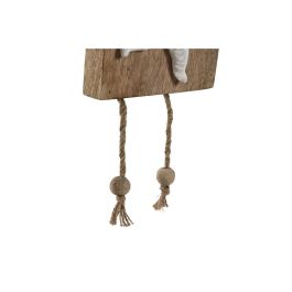 Decoracion Colgante Mediterraneo DKD Home Decor Natural Blanco 4 x 80 x 15.5 cm (2 Unidades)