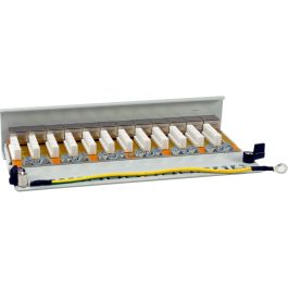 Equip Patchpanel 12x RJ45 Cat6A FTP 1HE Premium hellgrau
