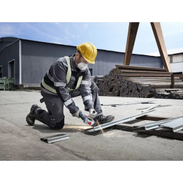 Bosch Professional Amoladora Angular Inalámbrica GWX 18V-8, 125 mm, 18 V, 2 Baterías GBA 4.0 Ah + GAL 1840 L X-LOCK