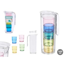 Set Jarra 1,6L 4 Vasos Colores Leknes 14X28CM (8 Unidades) Precio: 47.68999983. SKU: B13HW4ECR7