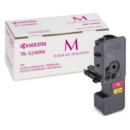 Kyocera TK-5240M Magenta Tóner Original Rendimiento 3.000 Páginas para ECOSYS M5526cdw M5526cdn P5026cdn P5026cdw