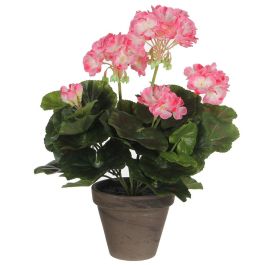 Mica Decorations Geranio Rosado de PVC con Maceta Plástica Gris - 11,5x33cm Precio: 13.6900005. SKU: S7901870