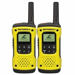 Motorola TLKR T92 H2O - Walkie-Talkie PMR446 Impermeable IP67, Alcance 10 km, 16 Canales, Batería NiMH Recargable