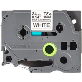 BROTHER Cinta autolaminada. Texto negro sobre fondo blanco. Ancho:24 mm. Longitud: 8 m