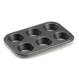 Molde para Horno Kinvara CK73973 Gris oscuro 18,7 x 3,5 x 26,5 cm (6 Piezas) (12 Unidades)