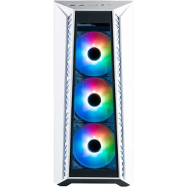 Cooler Master MasterBox MB520WGNNS01 Caja Gaming ARGB Blanco con Frontal de Cristal y 3 ventiladores de 120mm