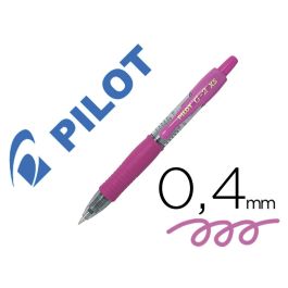 Boligrafo Pilot G-2 Pixie Rosa Tinta Gel Retractil Sujecion De Caucho 12 unidades