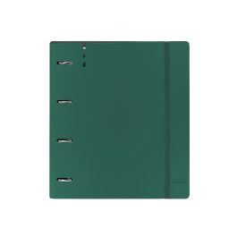 Carpeta Con Recambio Safta Din A4 Cuadro 5 mm Polipropileno Foam 4 Anillas 35 mm Verde Oscuro