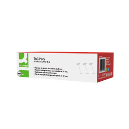 Q-connect Navetes para pistola 20 mm Caja de 5000 unidades Consumible para etiquetadoras textiles