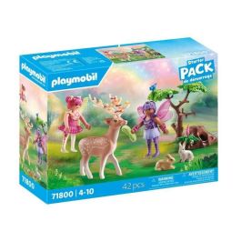 Playmobil 71800 Starter Pack Hadas con Animales del Bosque: figuras de hadas, ciervo, conejos y pájaros. Edad +4 años.