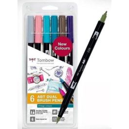 Tombow ABT Rotuladores Doble Punta Fina-Pincel Estuche 6 Ud Colores Vintage Precio: 15.68999982. SKU: S8418482