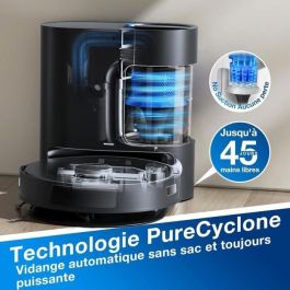 ECOVACS AAAKT19468 Deebot N20 Pro PLUS Robot Aspirador con 8000 Pa, Recogida Automática de Polvo y 45 Días Autonomía