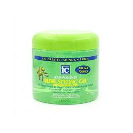 Ic Fantasia Hair Polisher Olive Styling Gel 454g - 16Oz. Alisa cabello rizado, fija y protege. Sin alcohol Precio: 5.50000055. SKU: S4252610
