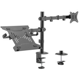 Ewent EW1519 Soporte de Escritorio Ergonómico para Monitor hasta 32" y Portátil 15.6" VESA 75x75 100x100 Negro Precio: 42.50000007. SKU: B1HTXLPFLN