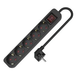 Regleta Enchufes 5 Tomas con Interruptor TM Electron 3680 W Negro (1,5 m) Regleta Enchufes 5 Tomas con Interruptor TM Electron 3680 W Negro (1,5 m) Precio: 8.49999953. SKU: B1JDGKJG3K