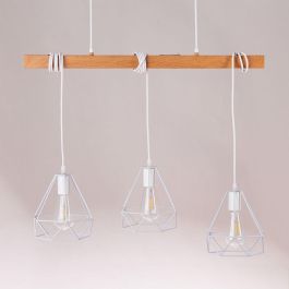 SKD-P80017 Lámpara Colgante Indaiatuba de Metal y Madera Estilo Nórdico Casquillo E27 Precio: 60.5. SKU: B1EDQ4VPK9