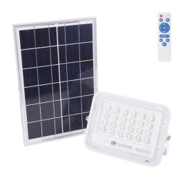 Proyector LED Solar 30W 6500K Panel: 6V/6W Batería: 3,2V/3000MaH Control Remoto [HO-SOLARFL-30W-02] Precio: 18.99661764. SKU: B14BKXQKVJ