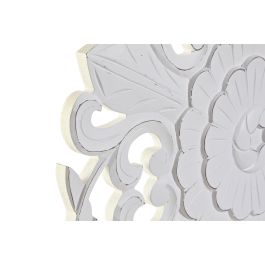 DKD Home Decor Decoración Pared Romántico MDF Blanco 60x60x1.5 cm Set de 4 Unidades DKD Home Decor Decoración Pared Romántico MDF Blanco 60x60x1.5 cm Set de 4 Unidades