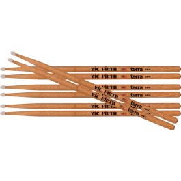 Vic Firth Baquetas American Classic 5Bn Nylon (Pack 4) Terra Nogal Americano