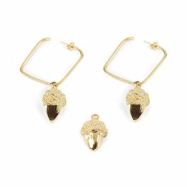 Shabama Pendientes BELLOTA CUADRADO Oro Brillo Mujer 1 u Precio: 24.69000039. SKU: B16BRZ96M2