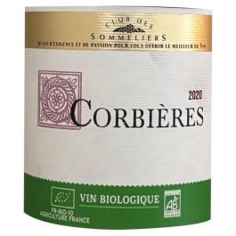 Club des Sommeliers 2020 Corbieres - Vino tinto Languedoc - Ecológico