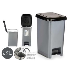 Arte Regal Papelera de Plástico 25L con Pedal para Reciclaje, Negro, 37x47x26 cm (8 Unidades) Precio: 87.89000044. SKU: B1JC9NX4JP