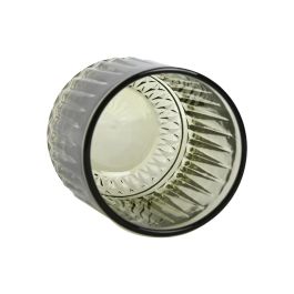 DKD Home Decor Set de 6 Vasos Verde Rayado Colección Stripes Garbo Cristal 7.5x7.5x9.5 cm