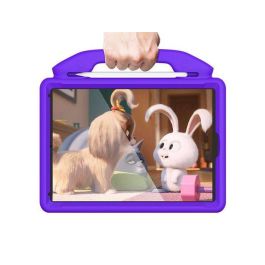 eSTUFF Funda de protección Handy a prueba de golpes para Apple iPad 9.7 (todos los modelos) niños, con soporte - Morado