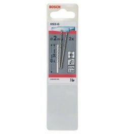 Bosch 2 608 585 908 Broca helicoidal HSS-G para metal, 2 mm de diámetro, 49 mm de longitud