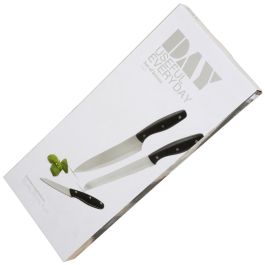 Day Juego De 3 Cuchillos Acero Inoxidable (Pan 20cm, Chef 20cm, Pelador 9cm)