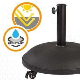 Base para Sombrilla Colorbaby 25 kg Con ruedas Negro Acero Cemento Base para Sombrilla Colorbaby 25 kg Con ruedas Negro Acero Cemento