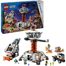 Lego City Base Espacial Y Plataforma de Lanzamiento 60434 - Set de Exploración Espacial con Nave, 6 Minifiguras y Robot