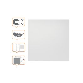 Pizarra Blanca Nobo Modular Sin Marco Acero Magnetica 450x450 mm