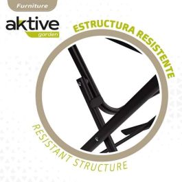 Mesa Plegable Aktive 70 x 70 x 50 cm Acero