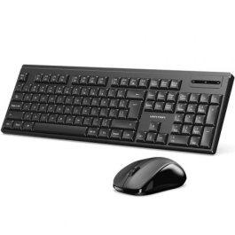 Vention KTZB0-ES Combo Teclado y Ratón Inalámbricos 2.4G KTZ-ES Español Negro para Windows 8/10/11 Precio: 17.5000001. SKU: B175WM3BAK