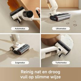 Mova Aspiradora en Seco y Húmedo K30, MOV1735114011141 - Alcance Plano 180°, Succión 18 kPa, Limpieza de Bordes, Secado con Aire Caliente