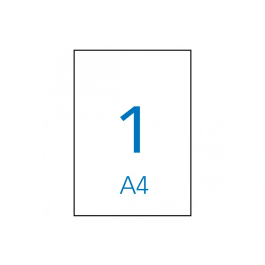 Apli Etiquetas Adhesivas Canto Recto 210x297 mm Inkjet-Láser Pack 100 Hojas Blanco