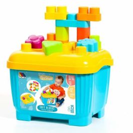 Molto Caja de Bloques y Puzzles Duros (15 Piezas) para Niños de 1 a 3 Años