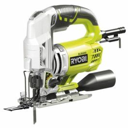 Ryobi Sierra de calar compacta 600W, 85mm madera, LED, cambio hoja sin herr., péndulo 4 pos., soplador, estuche + 5 hojas