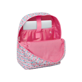 Mochila para Portátil Moos Flores Multicolor 32 x 43 x 14 cm