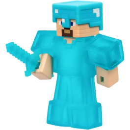 Heroesofgoojitzu Figura Elástica Goo Jit Zu Minecraft Steve 11 cm HER0630996427668 Textura Elástica 3x Elástico