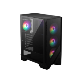 MSI MAG FORGE 120A AIRFLOW Carcasa Midi Tower PC Negro Transparente, 3x120mm Ventiladores, ATX/microATX/Mini-ITX, 306-7G23A21-809