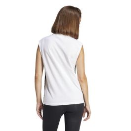 Camiseta de Manga Corta Mujer Adidas JD4985 Blanco (M)