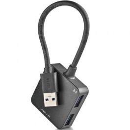 NGS IHUB3.0Tiny/ IHUB3.0TINY - Hub USB 3.0 de 4 Puertos, Alta Velocidad 5Gbps, Compatible USB 3.0/2.0/1.1 para PC/MAC