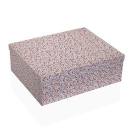 Juego de Cajas Decorativas Versa Rojo Cartón Rosas (15 Piezas) Juego de Cajas Decorativas Versa Rojo Cartón Rosas (15 Piezas)