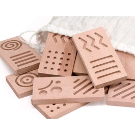 Andreutoys Dominó Sensorial Madera 28 Piezas Didáctico