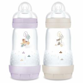 Set de 2 biberones - MAM - Easy Start / Anticólico - 260 ml - Tetina Flow 2 - Lila + Arena Precio: 28.6899998. SKU: B16AZZRS95