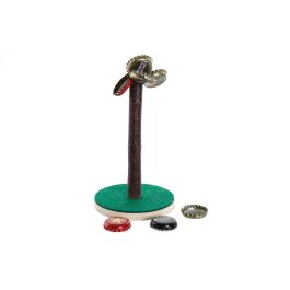 DKD Home Decor Juego con Diseño Árbol en Polipropileno Verde y Marrón 9.5 x 9.5 x 15.5 cm