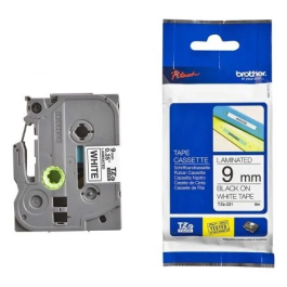 Brother TZE221 9MM BLACK ON WHITE TAPE - MOQ 25 Precio: 12.59000039. SKU: S8402421